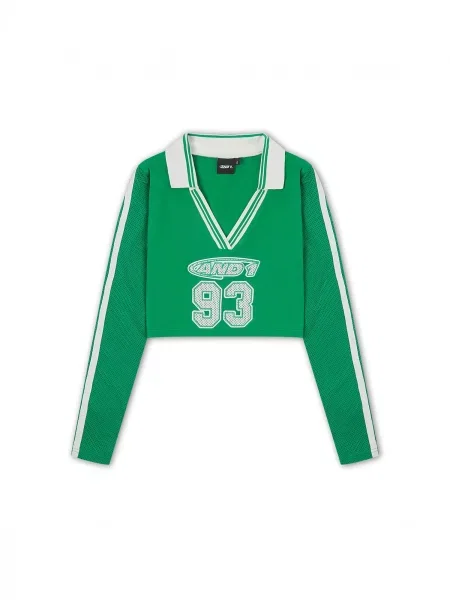 Tricou Airtex verde alb
