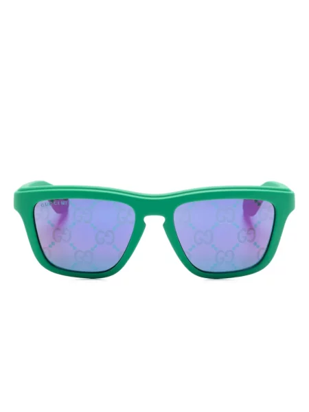 Ochelari de soare pătrați Gucci Eyewear verde