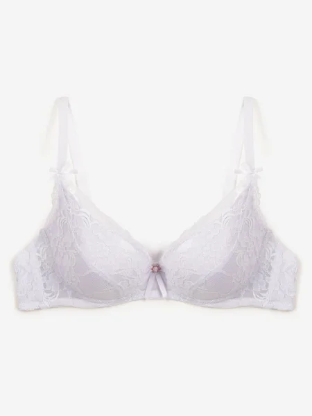 Sutien Cu Cupe Buretate și Bretele Reglabile Tinaloria alb