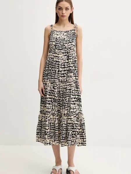 Рокля women'secret среднодълга разкроена тъмносиньо