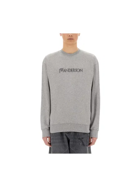 Bluza Jw Anderson z logo szara