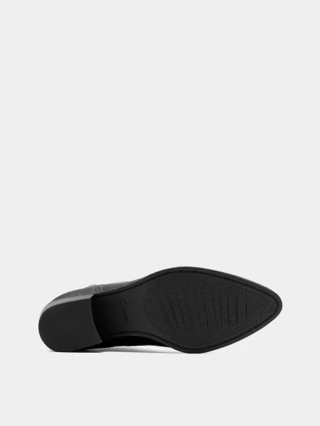 Кожаные ботинки челси Clarks черные