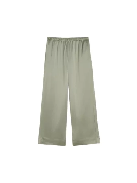 Lniane spodnie lniane By Malene Birger zielone