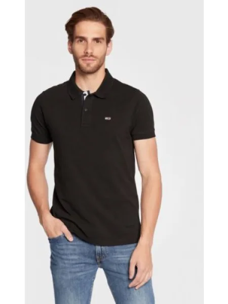 Tommy Jeans Tričko / biela / červená čierna