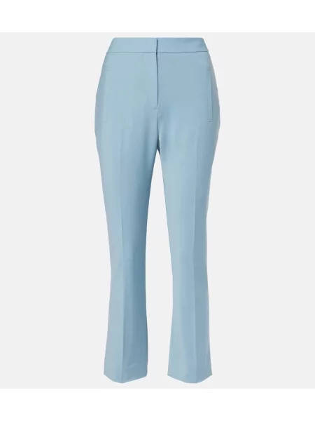 Cropp pantaloni Veronica Beard de lână albastru