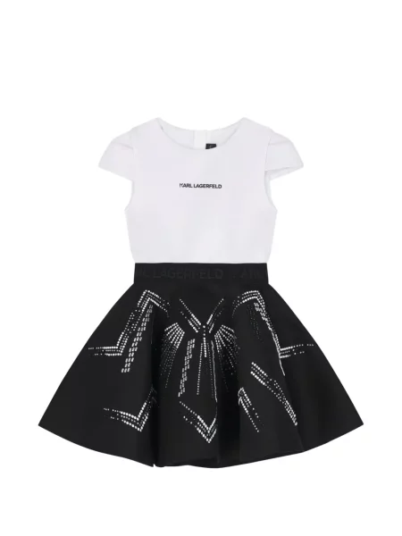 Dětské mini šaty Karl Lagerfeld černé