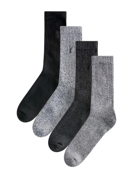 Next Nogavice temno siva / pegasto siva črna