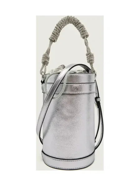PINKO Geantă Mini Bucket Manico PLTT argintiu