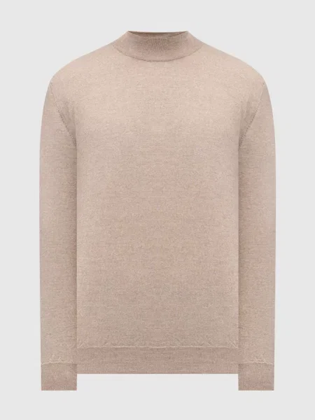 Светр з вовни мериноса Cashmere&whiskey бежевий