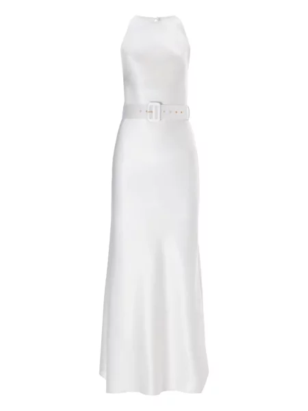 Rochie Il Volo cu gât halter de costum alb