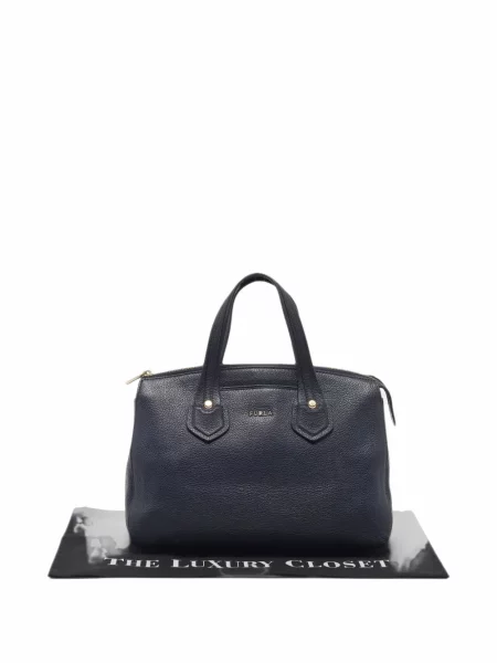 Τσάντα shopper Furla μπλε