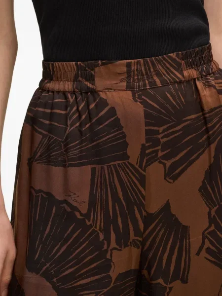 Pantaloni Karl Lagerfeld cu imagine maro