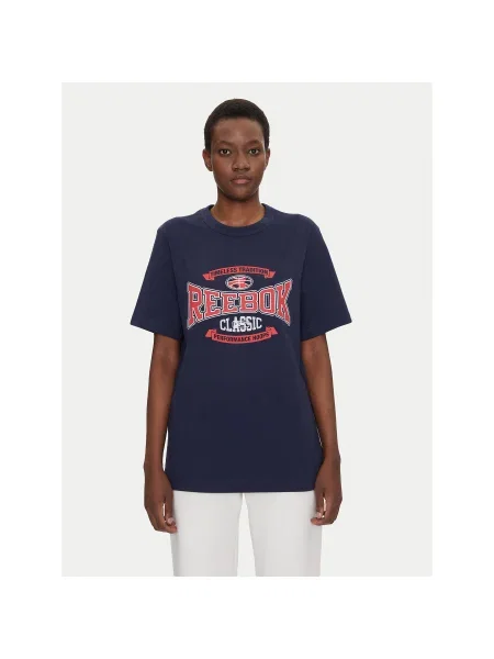 Reebok Póló Relaxed Fit sötétkék