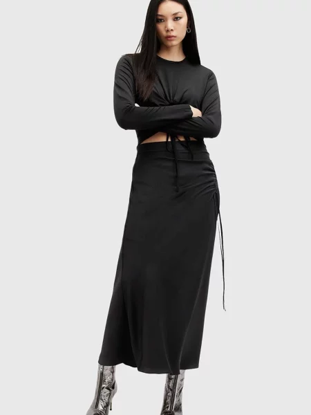 Fusta maxi Allsaints negru
