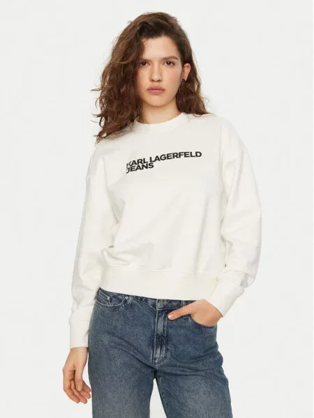 Karl Lagerfeld Jeans Mikina bílá