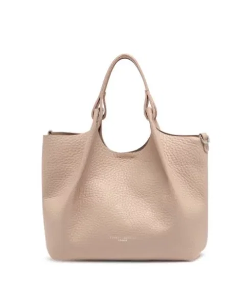 Shopperka Gianni Chiarini skórzana różowa