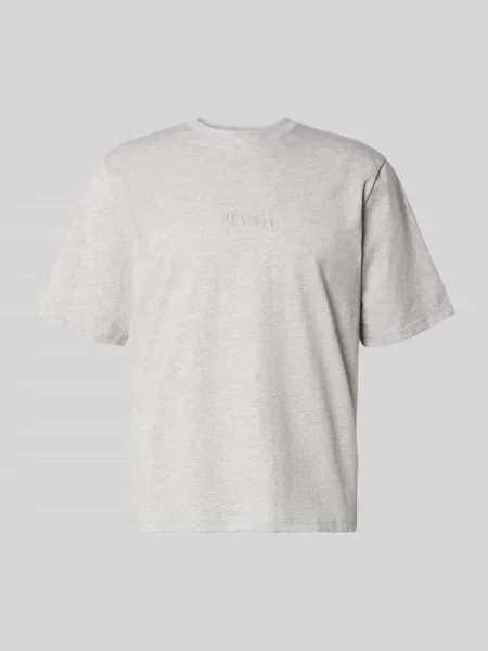 T-shirt z okrągłym dekoltem i wyhaftowanym logo Review