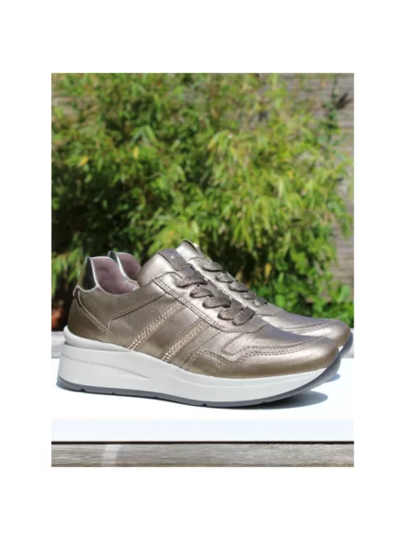 Sneakersy Nerogiardini skórzane brązowe