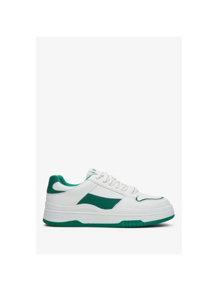 Кожаные кеды Es8 зеленые