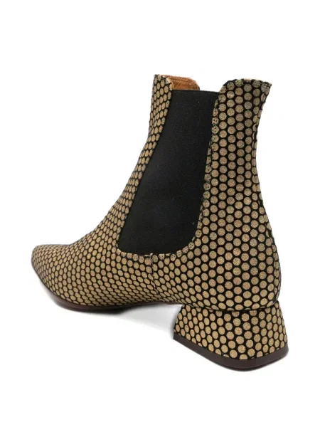 Botine Chie Mihara cu buline auriu