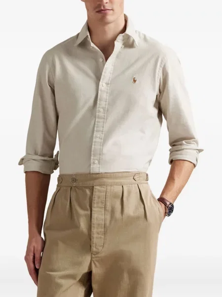 Slip de baie Polo Ralph Lauren alergare cu cordon cu imagine alb