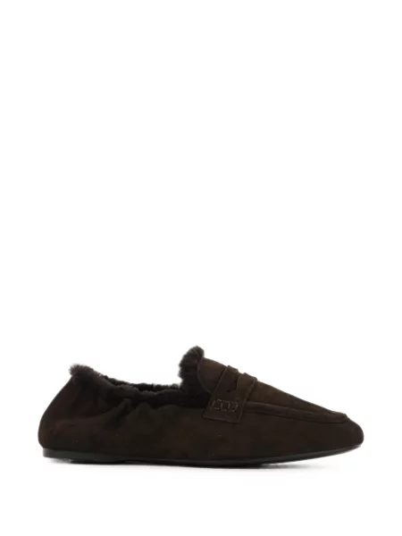 Pantofi loafer Guglielmo Rotta din piele de căprioară maro