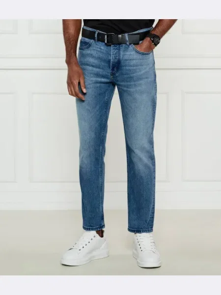 HUGO Blugi | Tapered fit albastru