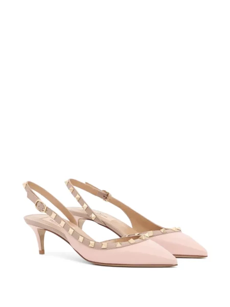 Pantofi cu toc Valentino Garavani slingback roz