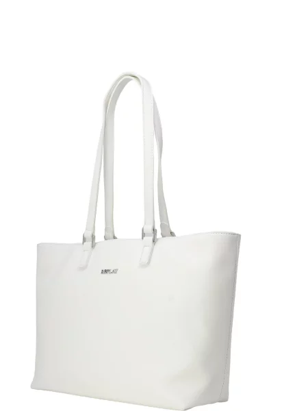 Torebka skórzana Replay skórzana biała