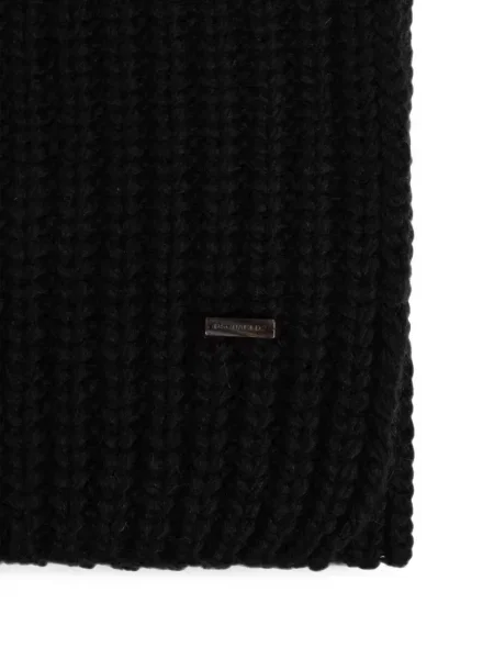 Fular Dsquared2 tricotate cu autograf negru