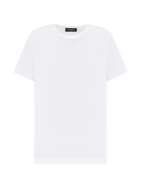 Scurt tricou Fabiana Filippi cu decolteu rotund alb