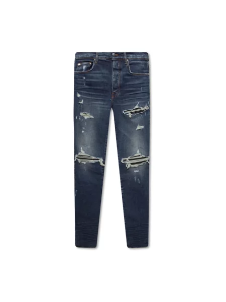 Skinny jeansy skinny Amiri niebieskie