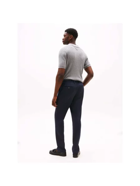 Pantaloni Tommy Hilfiger albastru