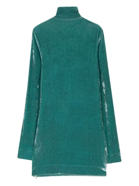 Kostiumas mini mini suknelė Jil Sander velvetinė mėlyna