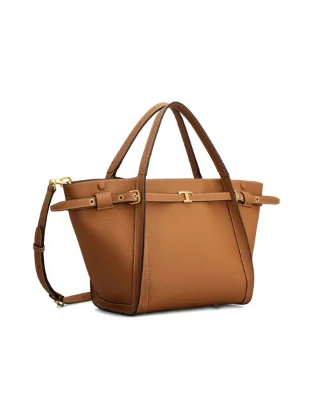 Shopperka Tod's skórzana brązowa