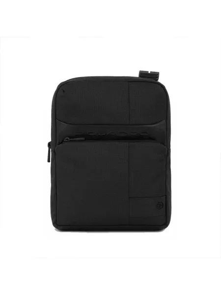 Torba crossbody Piquadro skórzana czarna