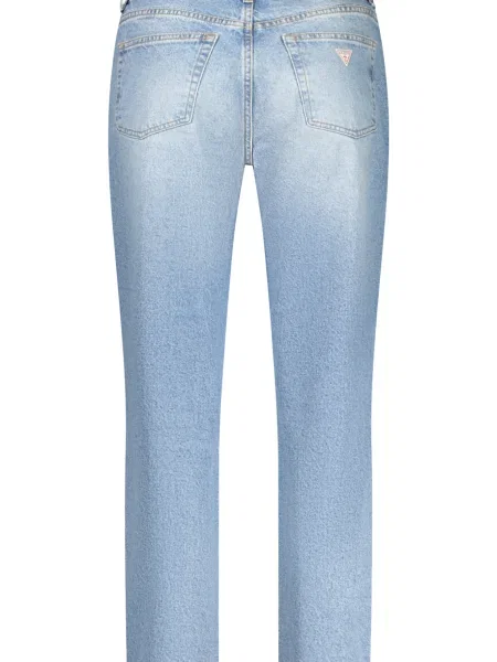 Talia jeansy Guess z wysoką talią niebieskie