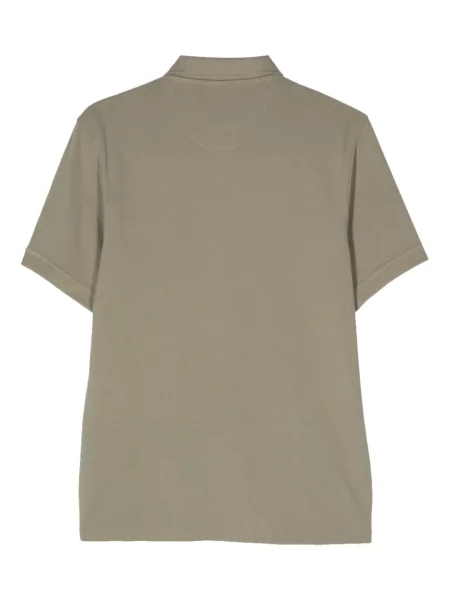 Tricou polo Barbour cu broderie verde