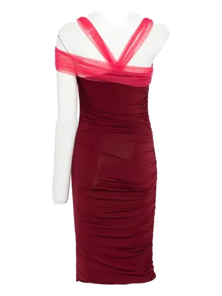 Rochie midi Nensi Dojaka până la genunchi de costum roșu