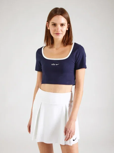 Nike Sportswear Tricou bleumarin alb