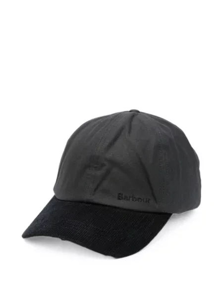Șapcă Barbour de catifea cord negru