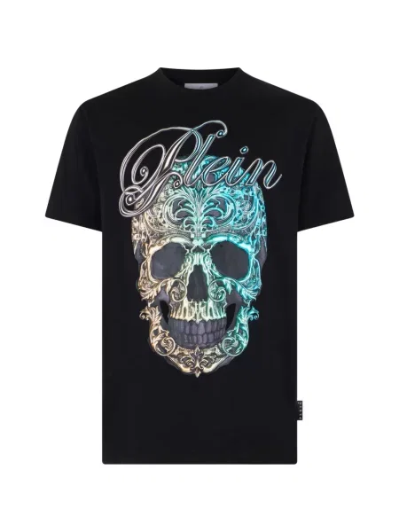 Tricou Philipp Plein din jerseu negru