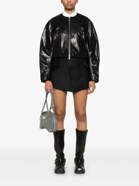Geanta de piele Helmut Lang negru