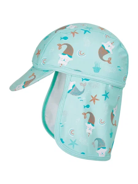 PLAYSHOES Pălărie Unicorn Mermaid Cat turcoaz / cyan / maro / murdar alb
