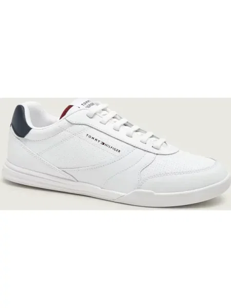 Sneakerși Tommy Hilfiger din piele alb