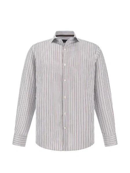 Cămașă Paul & Shark din țesătură twill alb