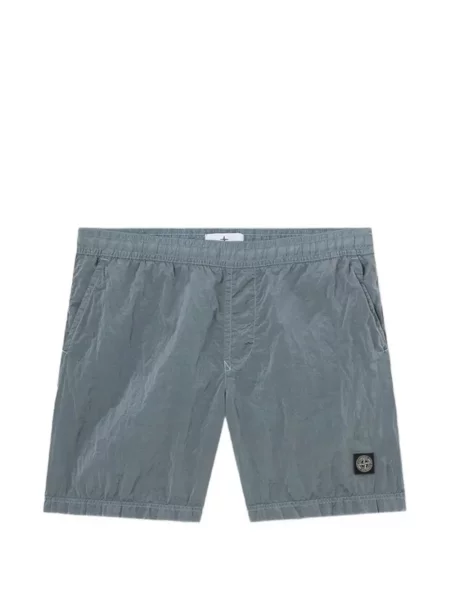 Pantaloni scurți Stone Island cu strasuri albastru