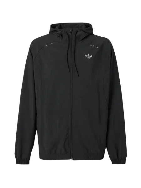 ADIDAS ORIGINALS Geacă de primăvară-toamnă Trefoil Essentials negru alb