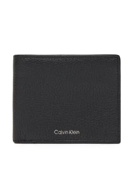 Usnjena denarnica Calvin Klein črna