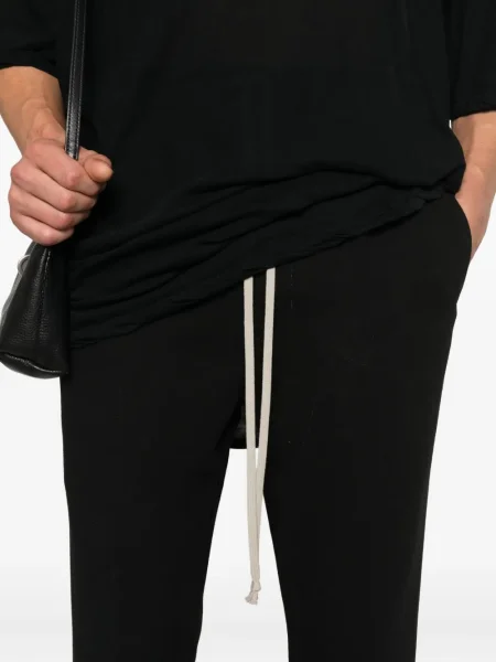 Pantaloni Rick Owens de lână alergare negru